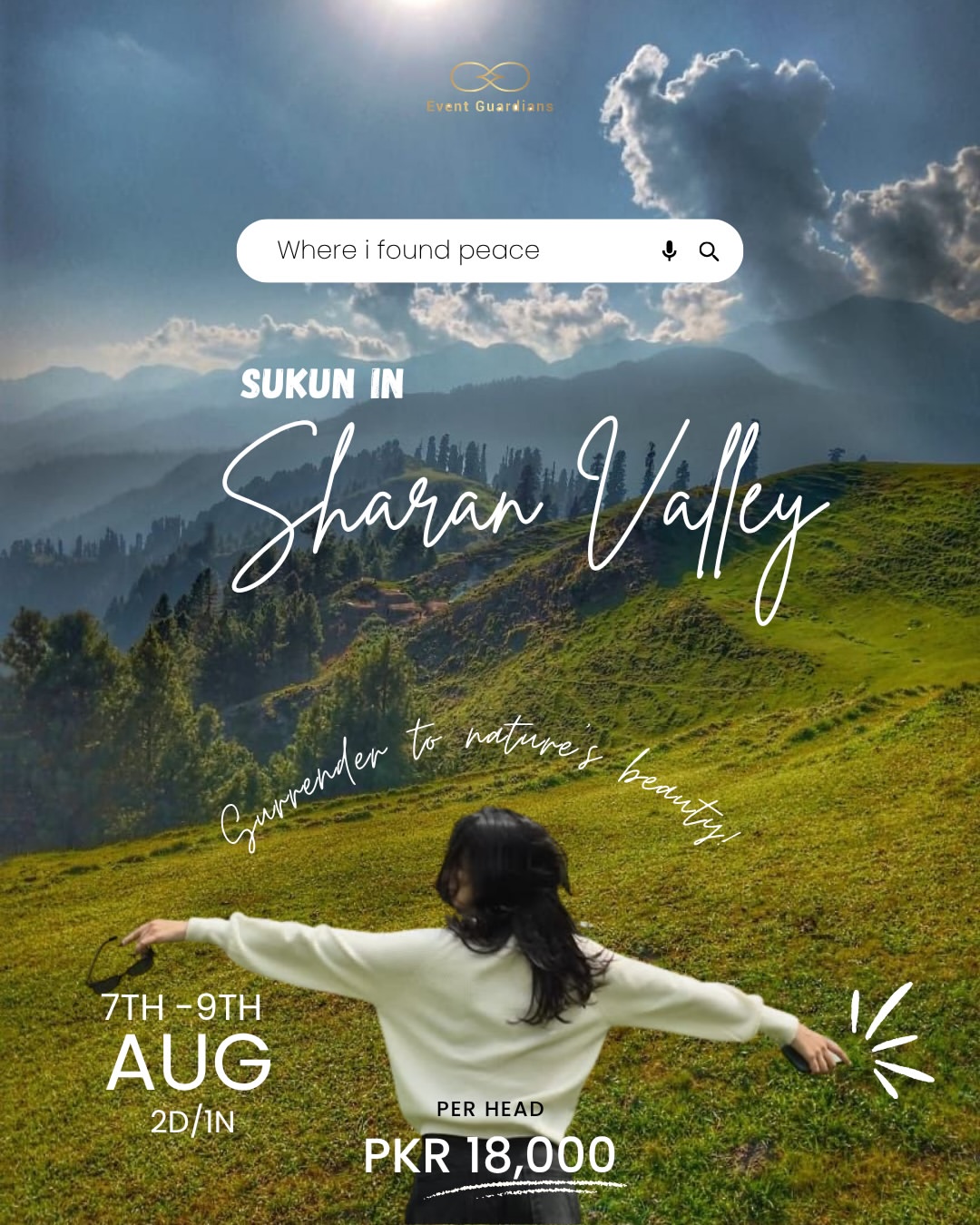 Dense pine forest and green hills of Sharan Valley, Kaghan